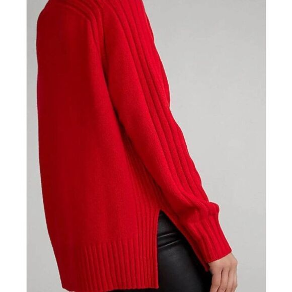 Polo Ralph Lauren Mock Neck Wool Cashmere Blend Red Sweater Size XS - Picture 2 of 11